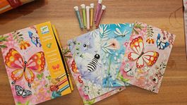 Set creativo Djeco quadri con lustrini nuovo completo. 