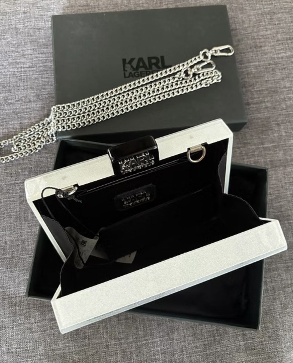 Karl Lagerfeld Borse da donna: Karl Lagerfeld Clutch White – Usato da Spreitenbach venduto da Levin1983 3