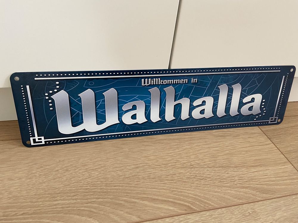 WALHALLA METALL SCHILD / SCHILD NEU! 40 x 10 cm | Kaufen auf Ricardo