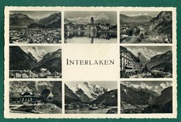 Interlaken, 8 Ansichten, 1949, gelaufen