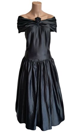 Cocktailkleid Abendkleid Gr. XL/XXL schwarz Vintage