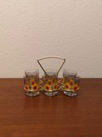 50s Schnapsgläser mit Ständer vintage Design Schnapsgläschen