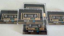 5 Stück Maxell UD XL II-S 90 (1 Mal bespielt, top Zustand)