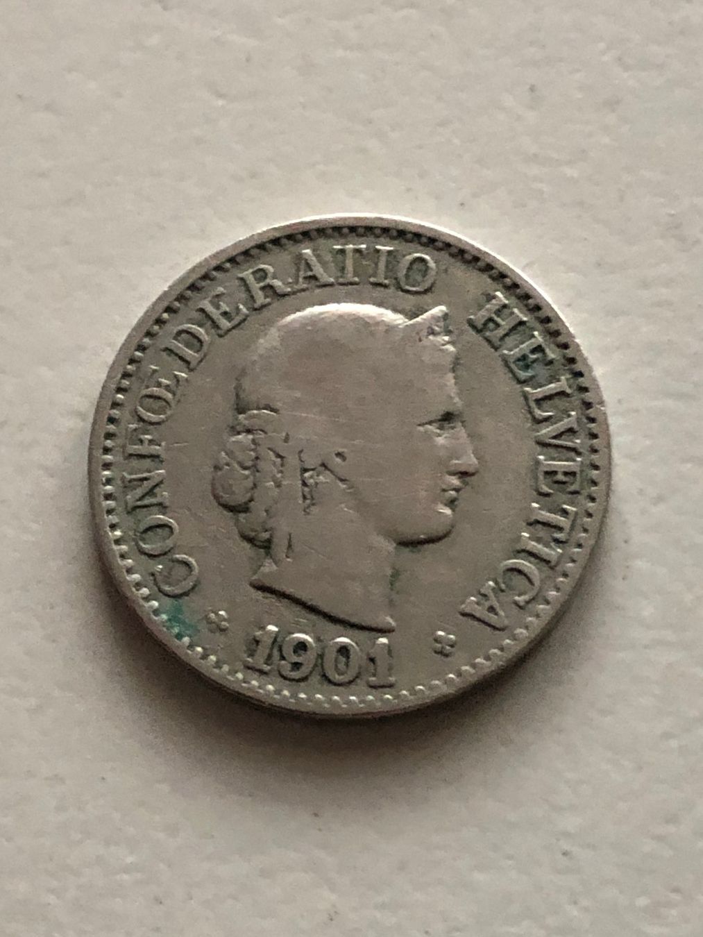 Toutes les monnaies: 10 Rp. 1901 – D'occasion à Schötz par Odpa