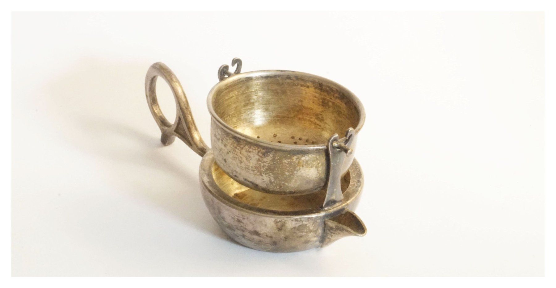 Elettrodomestici da cucina: VINTAGE Teesieb m. Abtropfschale – Usato da Flamatt venduto da samowarow 2