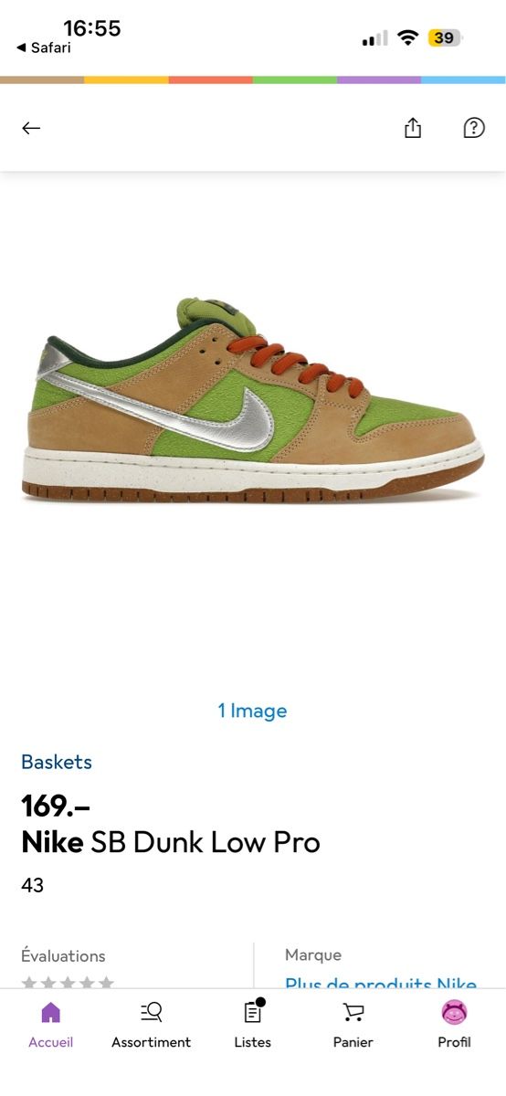 Nike Herrenschuhe: Nike SB Dunk Low Pro – Neu (gemäss Beschreibung) aus Corpataux von seniz 9