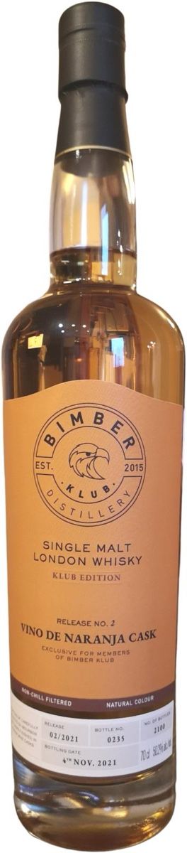 Bevande alcoliche: Bimber Klub Edition no.2 Naranja Cask – Nuovo e nell'imballaggio originale da Mönchaltorf venduto da Drammer
