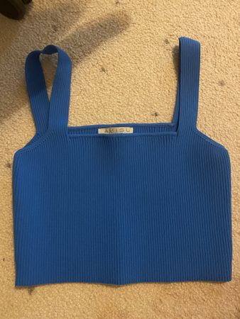 Amisu Stricktop blau Grösse M neuwertig