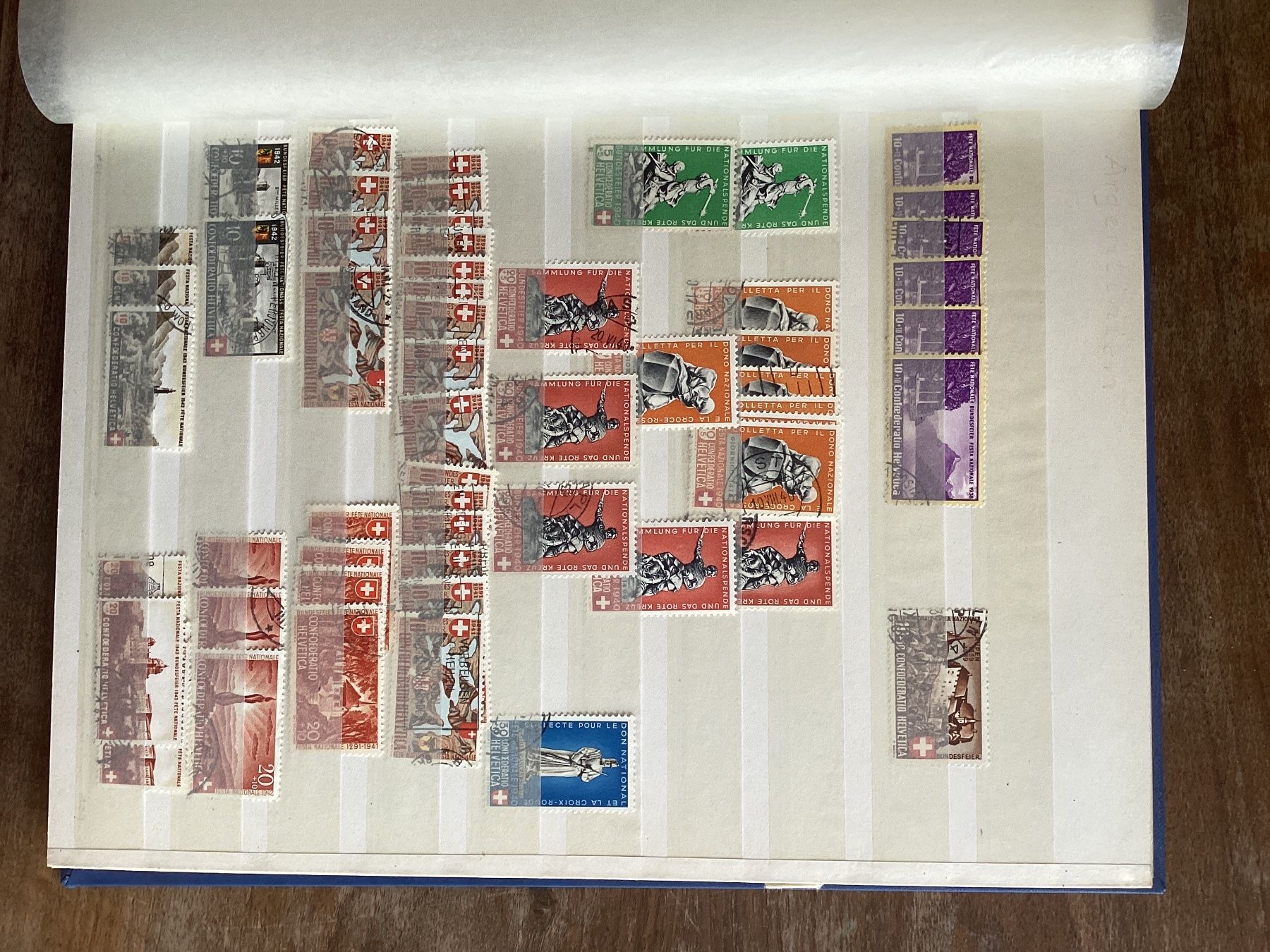 Tutti i francobolli: Briefmarken pro patria album – Usato da Reinach BL venduto da andreas_mueller