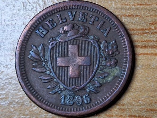 Alle Münzen: 1 Rappen 1895 – Gebraucht aus Münchenstein von purbach1 4
