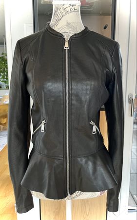 🍁 Elegante herbstliche Kunstlederjacke von Vero Moda, Gr. S