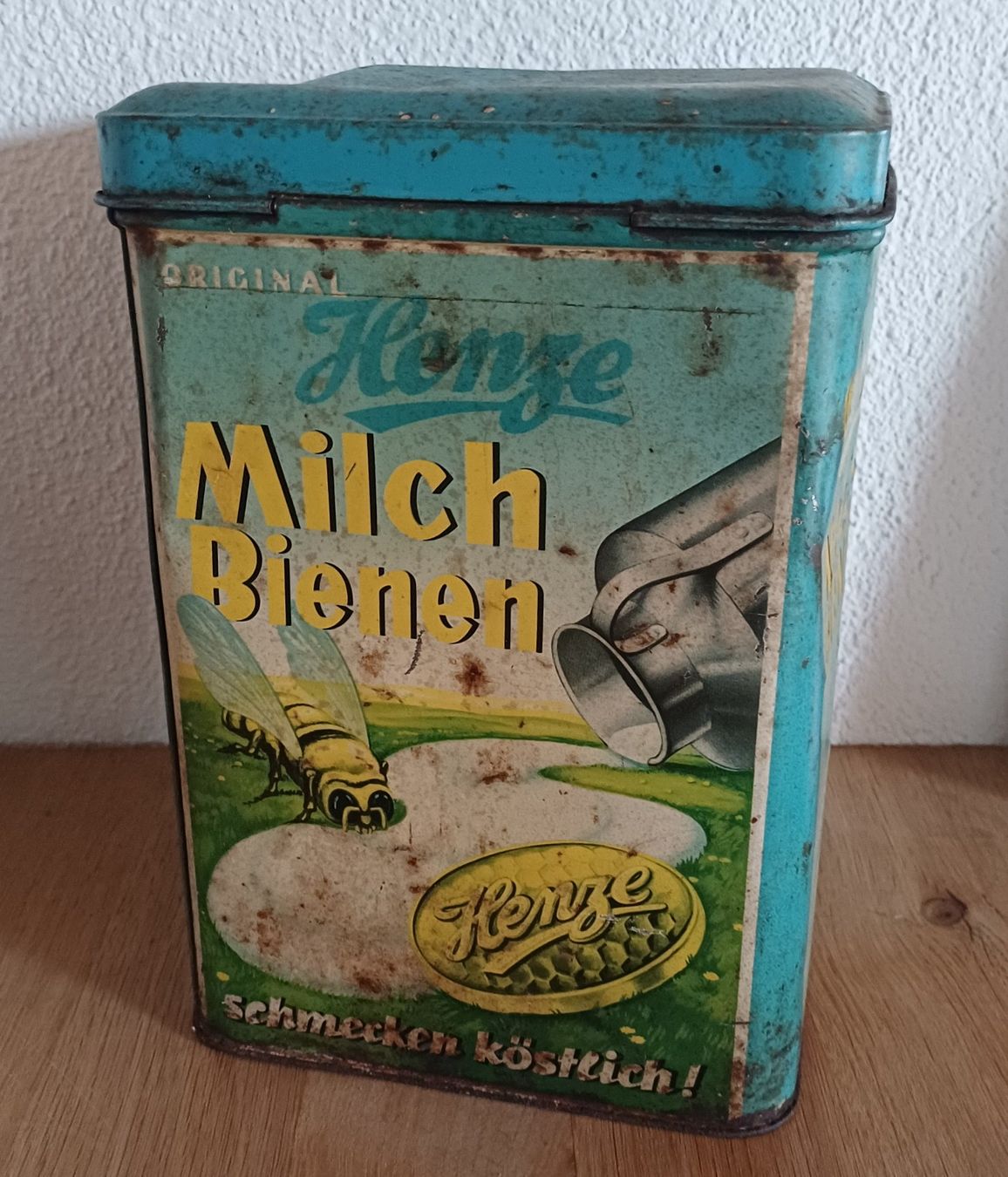 AluBox Barattoli: Antike MILCH BIENEN Blechbüchse – Usato da Brittnau venduto da simionius 2