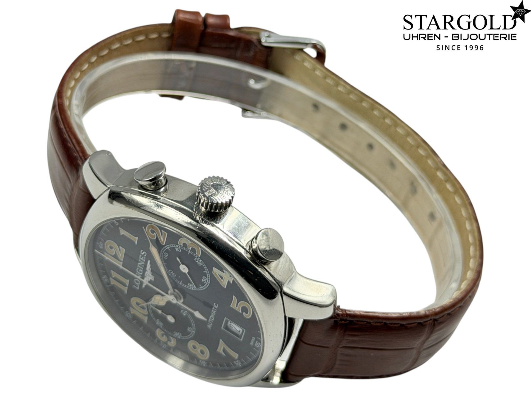 Longines Uhren: Longines Spirit Chronograph - L2.705.4 – Gebraucht aus Zürich von Stargold-Uhren 4