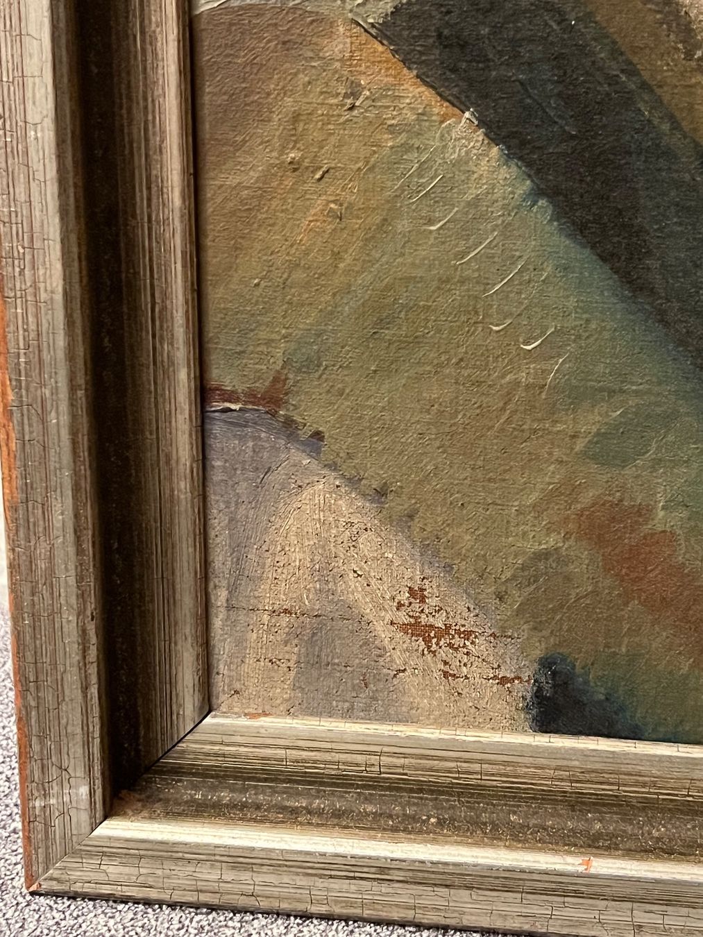Gemälde: Alte Porträt ein Mann Original Gemälde – Gebraucht aus Basel von PAUL_ART 4