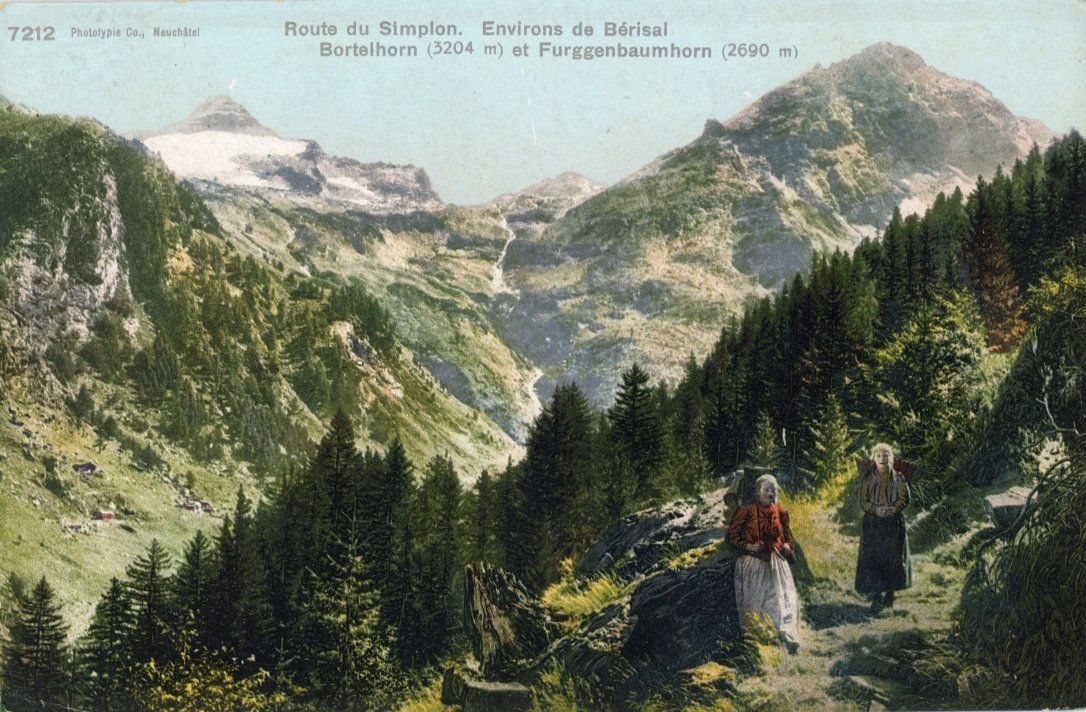 Ansichtskarten: Bérisal   VS  -  Simplonstrasse  - 5  diverse Ansichtskarten – Gebraucht aus Brig von Valcards54 1