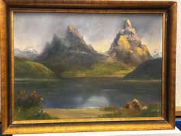 antikes Ölbild  Schwyz "Mythen" von Ladislav