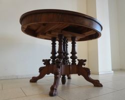 Antiker Tisch oval ausziehbar Nussbaum - Top Zustand H106