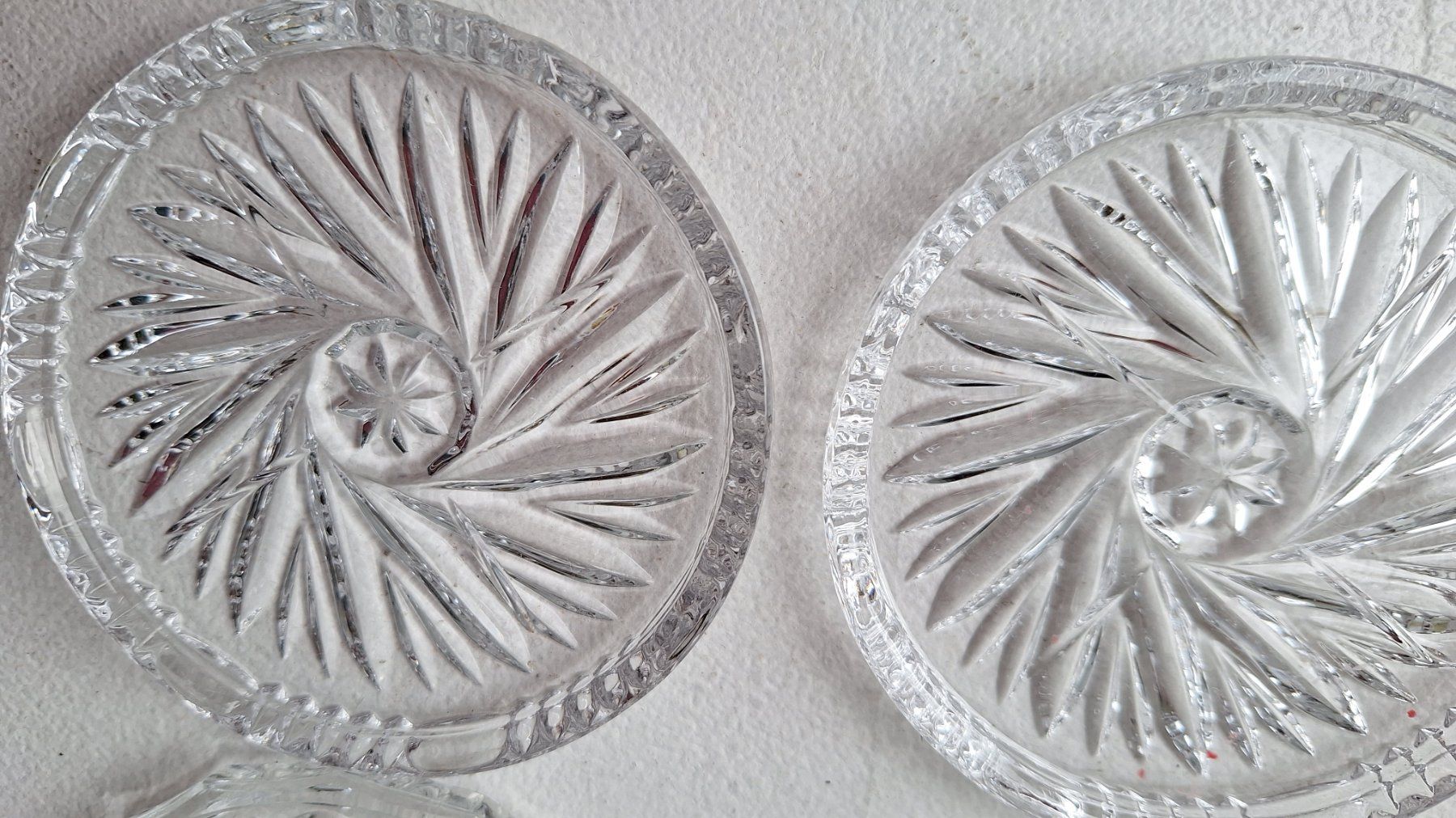 Sottobicchieri: 6 Kristall-Glasuntersetzer , Vintage – Usato da Dornach venduto da majo8689 2