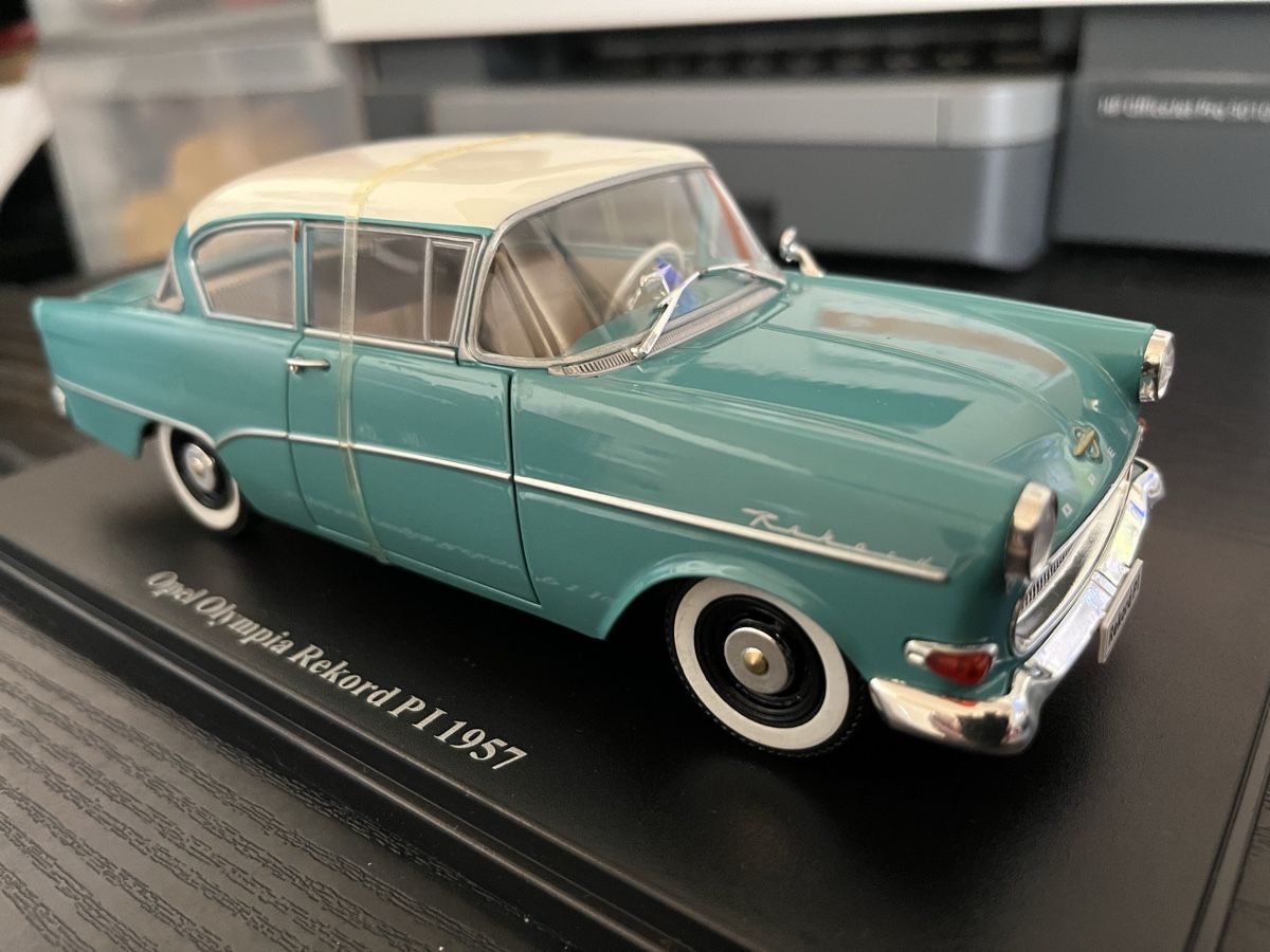 Opel Modellini d'auto: Opel Rekord P1.  1:24 – Nuovo (secondo la descrizione) da Rümlang venduto da Papamoll4 3