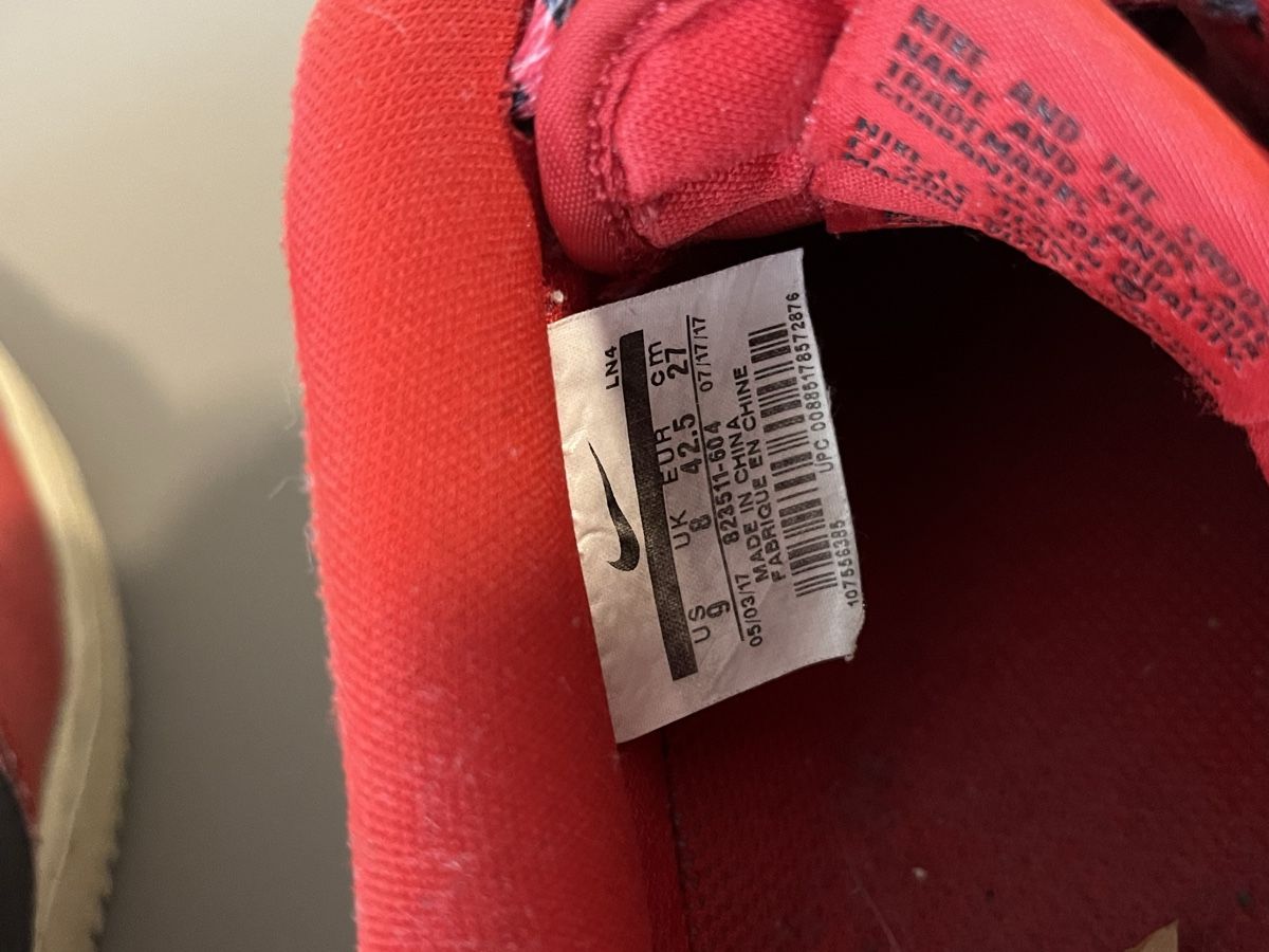 Nike Scarpe da uomo: Red Nike Air Force 1 NBA edition – Usato da Kirchberg SG venduto da schwarzekatze7 4