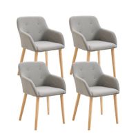 Esszimmerstuhl GABRIEL beige im 4er-Set - Gratis Versand