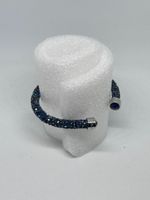 Bracciale rigido SWAROVSKI Crystaldust blu originale