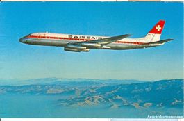 Swissair - DC 8-62 + ca. 1965
