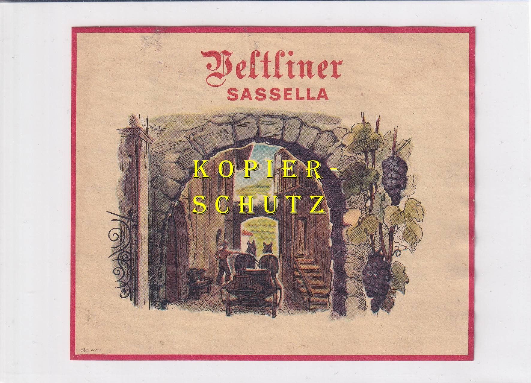 Papiere: Etikette - Veltliner Sassella /bd – Gebraucht aus Hombrechtikon von Rudolf07