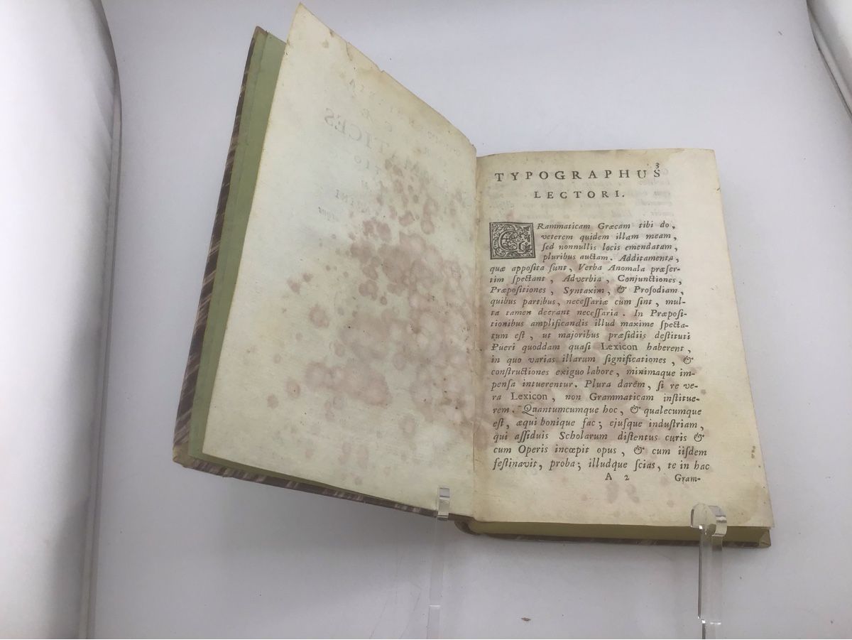 Bücher: Compendiaria Græcæ Grammatics institutio, 1783 – Gebraucht aus Nods von loredana18 1