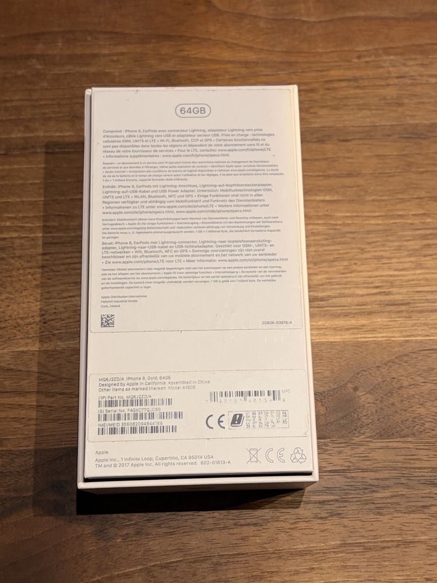 Apple Telefoni cellulari / Smartphones: Boîte iPhone 8 – Nuovo (secondo la descrizione) da Le Cerneux-Péquignot venduto da dav_57m2 1