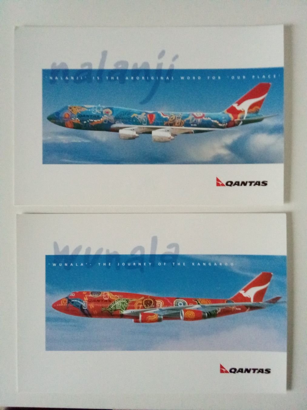 Cartoline postali: Aviatik 2 rare Ansichtskarten Qantas Boeing B 747 – Nuovo (secondo la descrizione) da Bilten venduto da Bora3