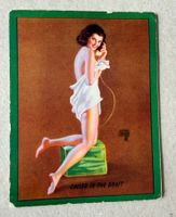 🟡Pin UP Karte aus den 40er Jahren EROTIK antik VINTAGE