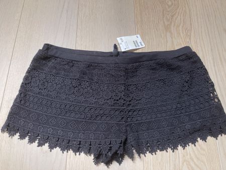 H&M kurze Hose Sommer Häkelspitze schwarz Gr.L Neu