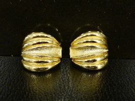 Vintage Ohrclips Clips Ohrschmuck Gold 70er 80er 90er