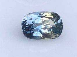 SAPHIR  (N)= unbehandelt  Bi-color  gelb/blau   1.55cts