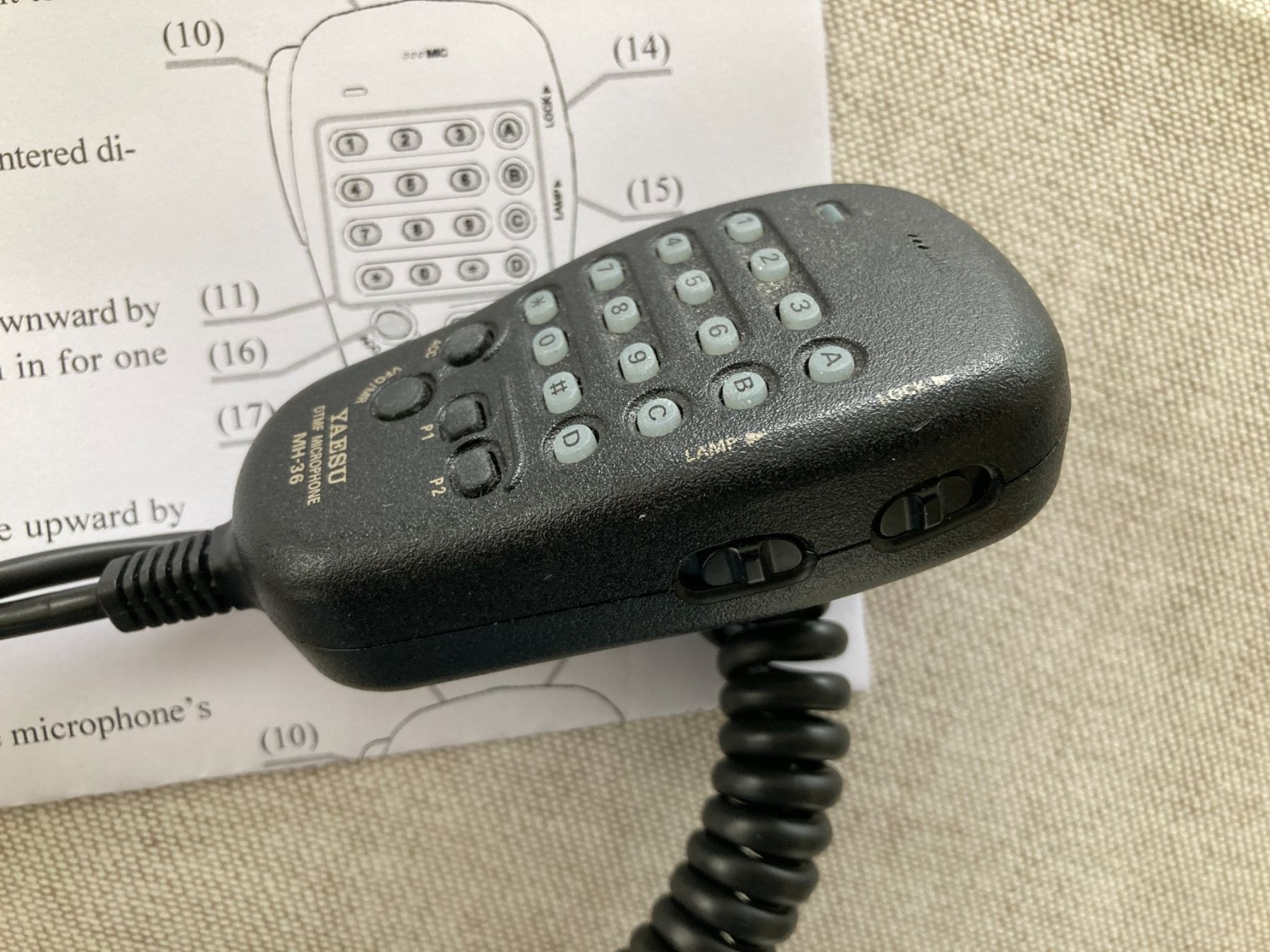 Yaesu Radiocomunicazione: Yaesu MH-36B6J DTMF Handmikrofon – Usato da Ibach venduto da Wzgra 2