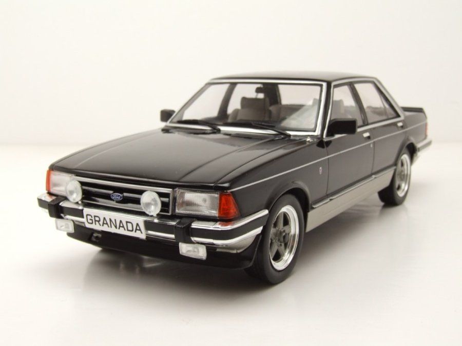 Ford Modellini d'auto: Ford Granada MK II 2.8 Injection Phase II 1981-1985 schwarz – Nuovo e nell'imballaggio originale da Gerlafingen venduto da espero88