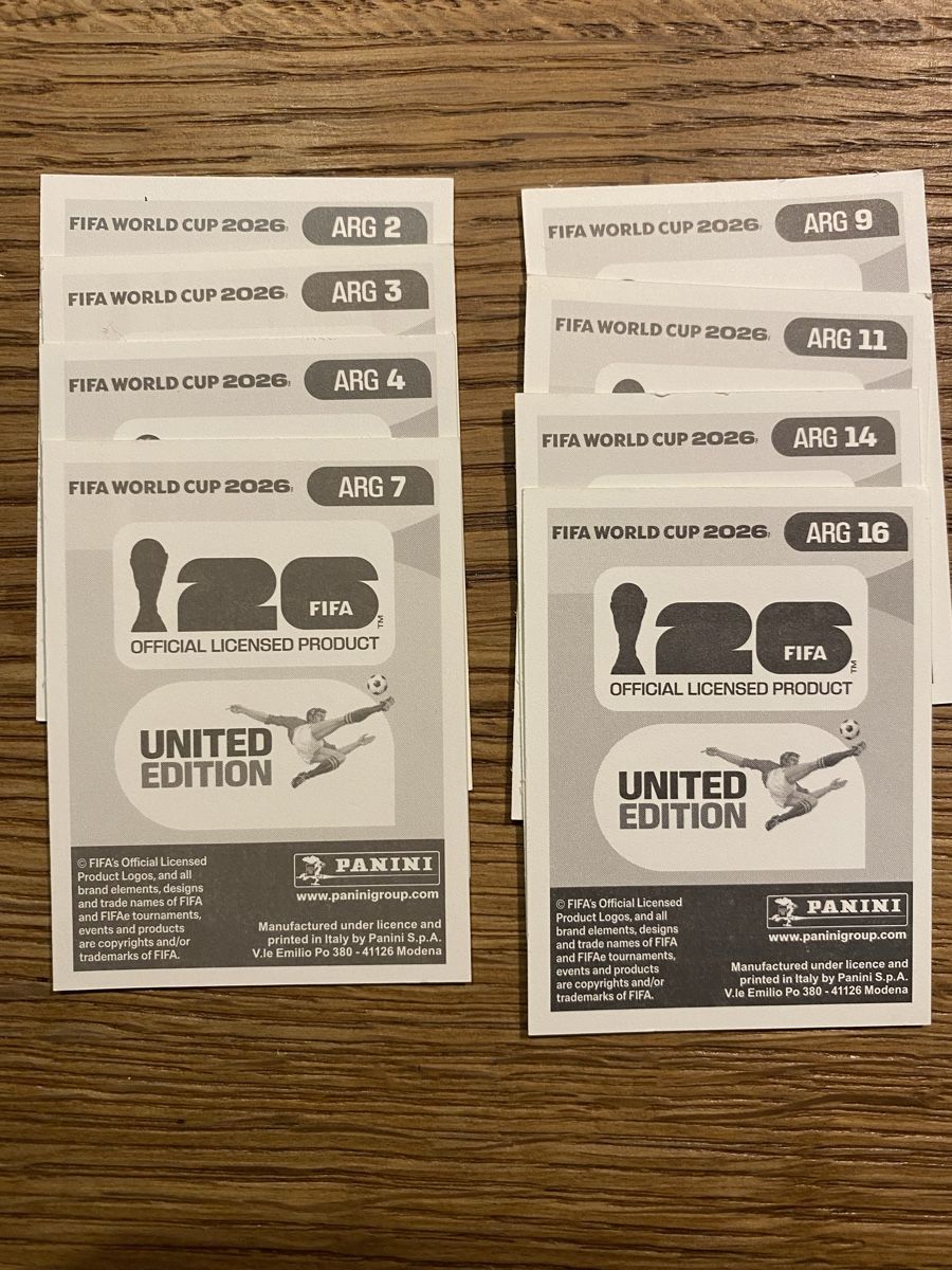 Panini Sammelbilder & Trading cards: Panini WM 2026 - 8 Sticker Argentinien – Neu (gemäss Beschreibung) aus Trüllikon von immense 1
