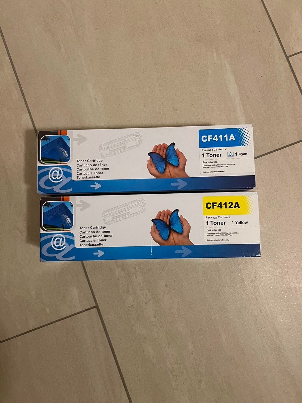 Druckerpatronen & Toner: Tonerkartusche gelb blau – Neu und originalverpackt aus Rudolfstetten von rosali59