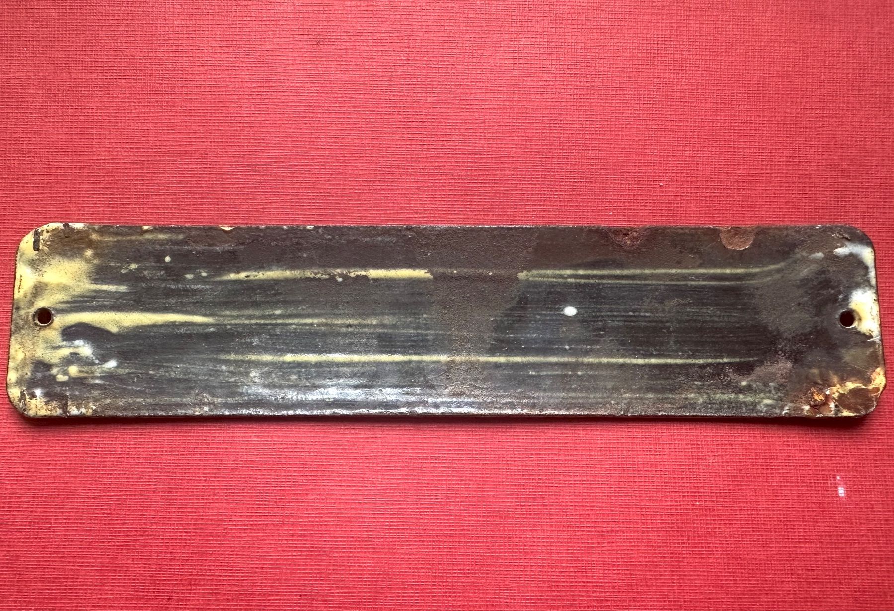 SBB/CFF/FFS Insegne: Antikes Hinweisschild, Emaille Eisenbahn oder Bus, Zug  24 S – Usato da Seltisberg venduto da quadartswiss 1