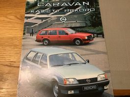 Opel Kadett/Rekord Caravan Verkaufsprospekt 12 S. Febr. 1984