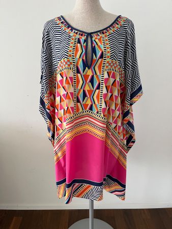 TRINA TURK Los Angeles Tunika Seide Gr. XS/S - neu