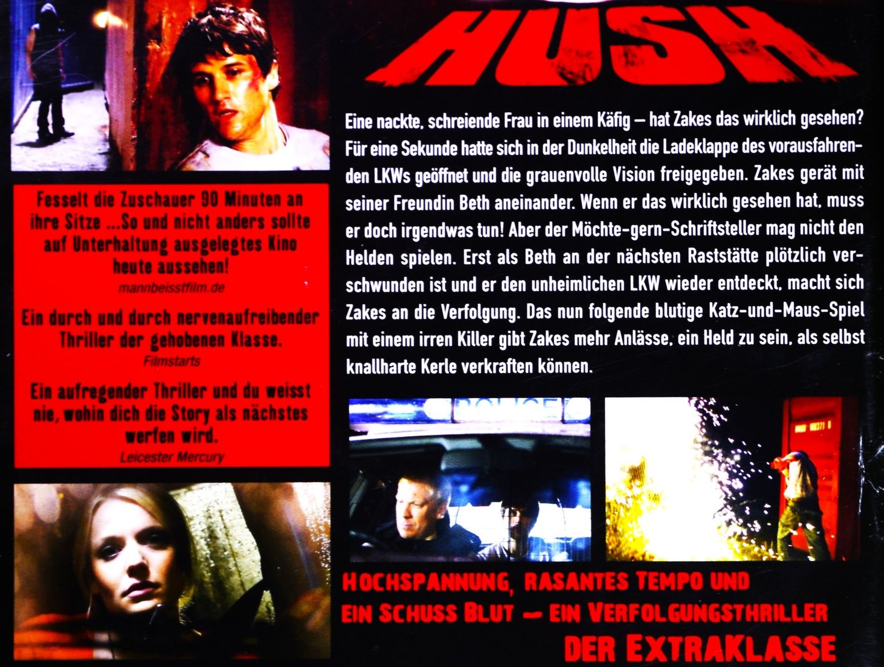 Tutti i DVDs: HUSH - NERVENZERFETZENDES ACTIONKINO ! – Nuovo (secondo la descrizione) da Luzern venduto da piro12 2