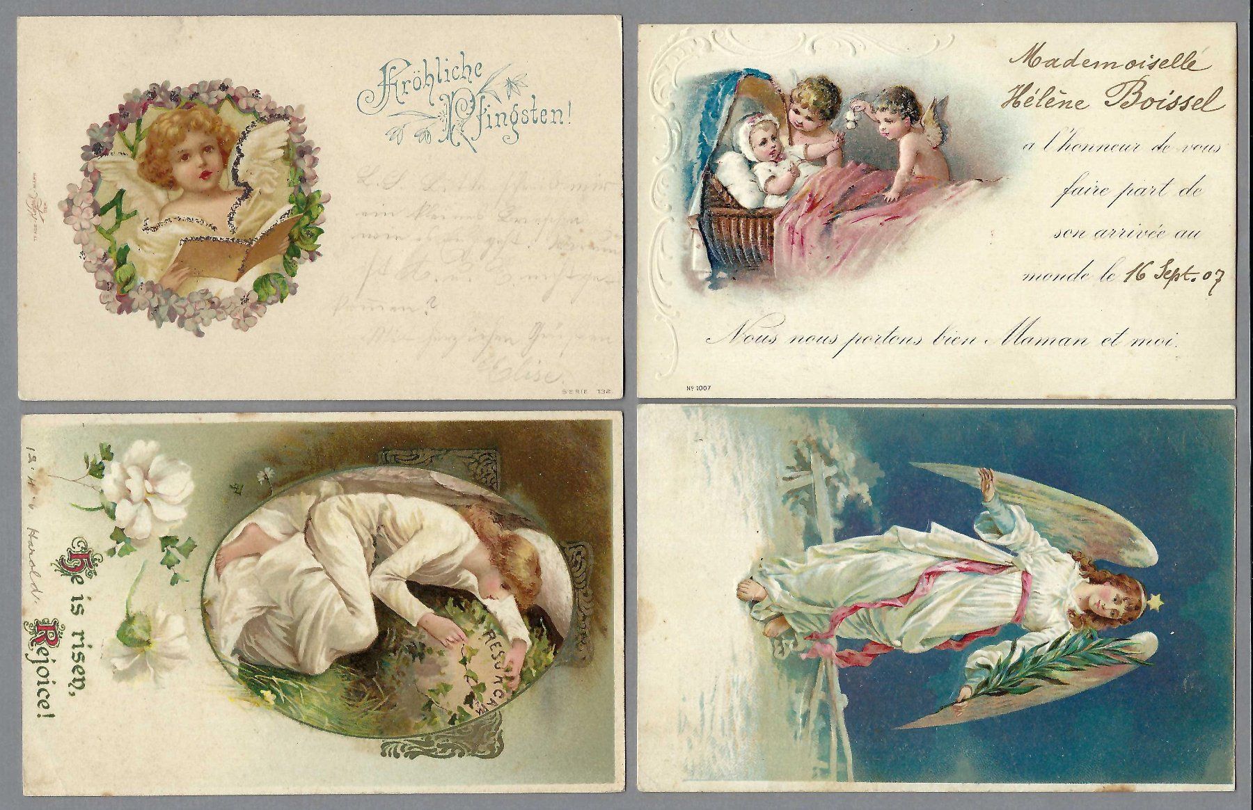 Cartoline postali: 5 SEHR SCHÖNE LITOS/PRÄGELITOS – Usato da Pura venduto da ulisse1957