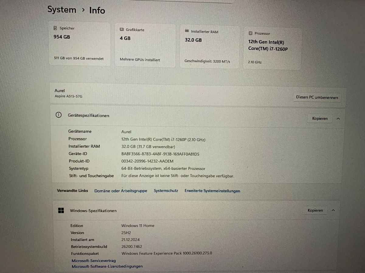 Acer Notebook: Acer Aspire 5 A515-57G – Usato da Uznach venduto da lul_btn2 2