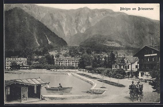 Cartoline postali: AK Bönigen, Panorama – Usato da Berlin venduto da bartko-reher