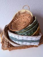 Schöne geflochtene Körbchen (10 Stck) Aufbewahrung