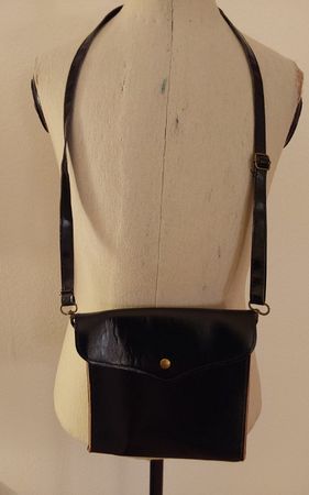 Ledertasche schwarz