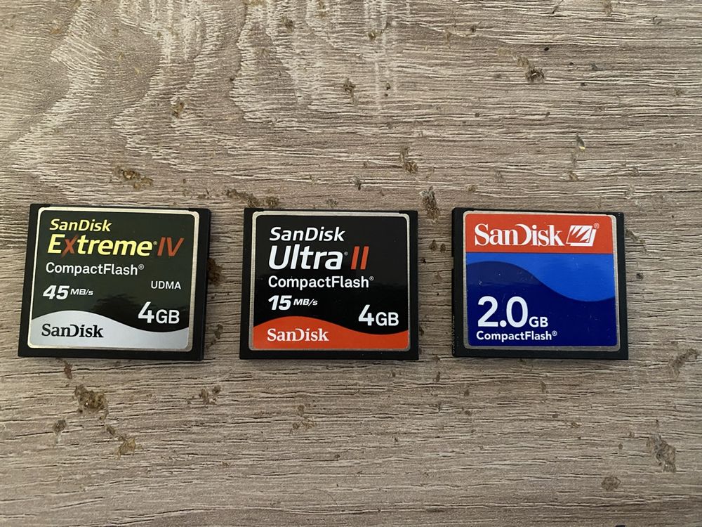 3 Stuck CompactFlash Card (Gebraucht) in Burg AG für CHF 13 – mit ...
