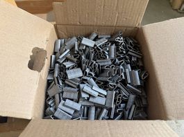 1000 Stk. neue Stalen Klemmen, 13mm, Raja